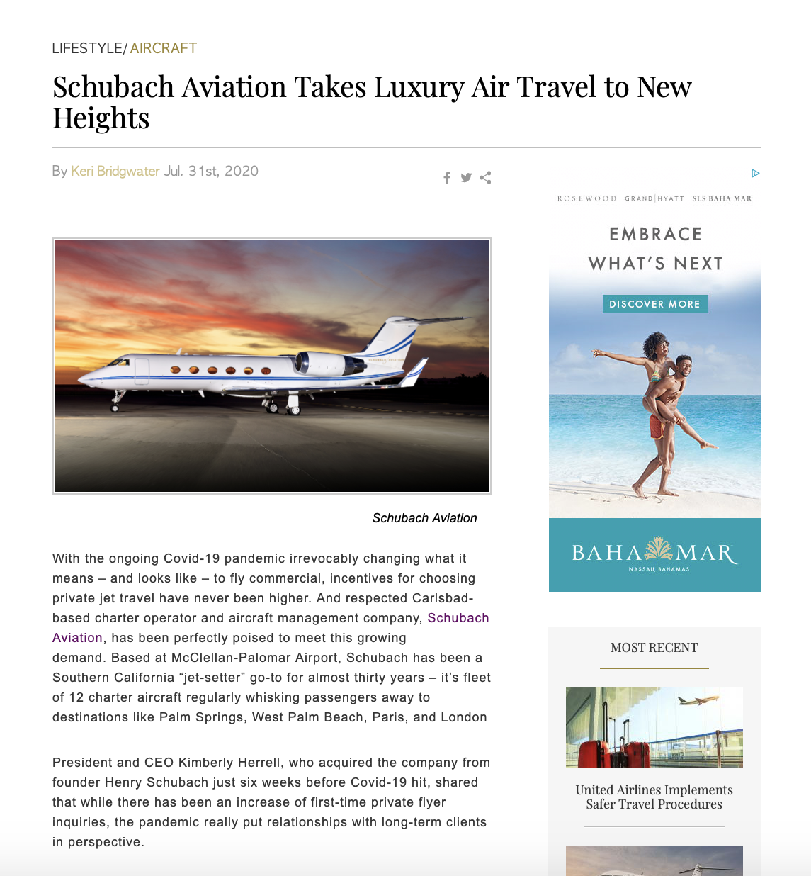 Just Luxe Article Luxury Travel to New Heights